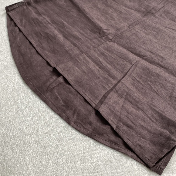 Vivid Linen Spaghetti Strap Ruffled Chest Tank Top/Camisole (Light Brown) *NWOT* - Picture 11 of 15